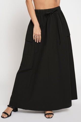 Lana Maxi Skirt (Black)